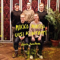The front cover of Mikko Innasen uusi kvintetti: Ääniä, tavallaan